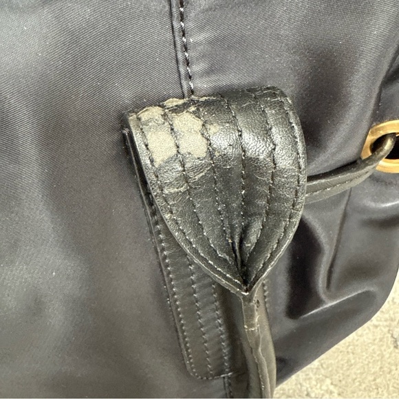 Tommy Hilfiger Womens Black Tote Bag Gold Logo  Magnetic Close - Picture 6 of 14